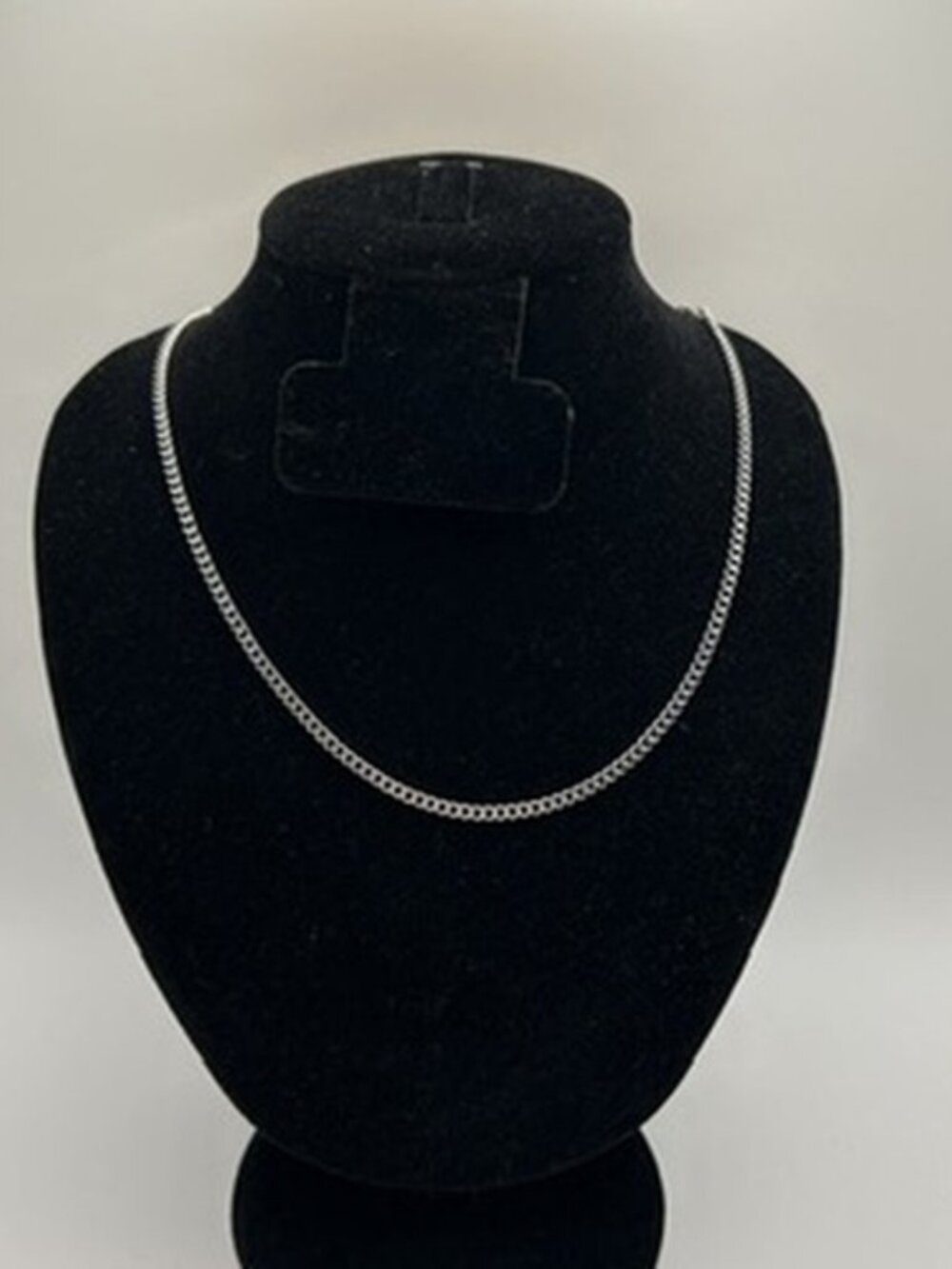 3mm Real Silver Cuban Chain Plated Stainless Steel Waterproof 20 Inch Unisex